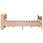 vidaXL Cadre de lit avec tête de lit 160x200 cm bois de pin massif