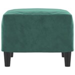 vidaXL Repose-pied Vert foncé 60x50x41 cm Velours