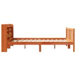 vidaXL Cadre de lit et tête de lit sans matelas cire marron 120x200 cm