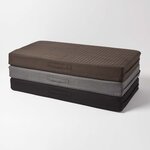 Coussin d'assise déhoussable pour canapé 2 places en suédine  Chocolat - HOMESCAPES