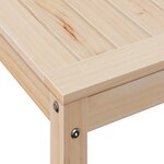 vidaXL Table de rempotage avec étagère 108x50x75 cm bois massif de pin