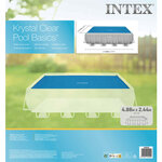 Intex Couverture solaire de piscine Bleu 476x234 cm Polyéthylène