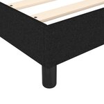 vidaXL Cadre de lit sans matelas noir 90x200 cm tissu