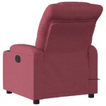 vidaXL Fauteuil de massage inclinable électrique Rouge bordeaux Tissu