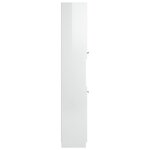 vidaXL Armoire de salle de bain blanc brillant 32x34x188 5 cm