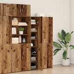 vidaXL Meuble vieux bois 30x42.5x185 cm Bois d'ingénierie