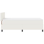 vidaXL Lit avec sommier avec matelas crème 90x200 cm en tissu velours côtelé