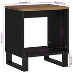 vidaXL Table basse 40x31x46 cm Bois de manguier solide et d'ingénierie
