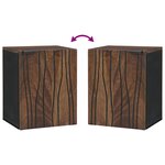 vidaXL Cabinet Suspendu de Salle de Bain 38x33.5x48 cm en Bois Massif et Bois Travaillé