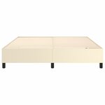 vidaXL Cadre de lit sans matelas crème 180x200 cm similicuir