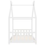 vidaXL Cadre de lit d'enfant Blanc Bois de pin massif 80x160 cm