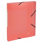Boite De Classement Cartobox Livrée À Plat Dos 25mm Polypropylène Chromaline Pastel - A4 - Couleurs Assorties - X 10 - Exacompta