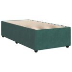 vidaXL Sommier à lattes de lit et matelas Vert foncé 80x200 cm Velours