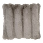 Coussin en fourrure artificielle beige 45 x 45 cm