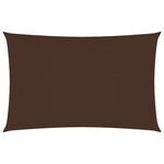Vidaxl voile de parasol tissu oxford rectangulaire 3x6 m marron