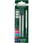 Blister 2 recharges billes noir pointe moyenne compatible avec parker monteverde