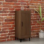 vidaXL Buffet Chêne marron 34 5x34x90 cm Bois d'ingénierie
