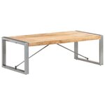vidaXL Table basse 120x60x40 cm Bois de manguier brut