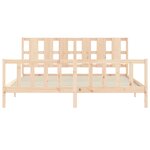 vidaXL Cadre de lit sans matelas bois de pin massif