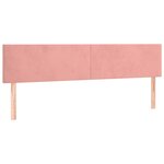 vidaXL Sommier à lattes de lit avec matelas Rose 200x200 cm Velours