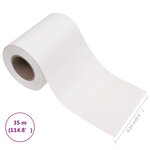 vidaXL Écran d'intimité de jardin PVC 35x0 19 m Blanc