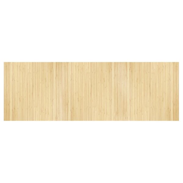 vidaXL Tapis rectangulaire naturel clair 100x300 cm bambou