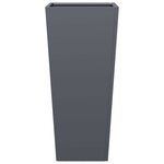 vidaXL Jardinière anthracite 35x35x75 cm acier
