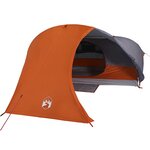 vidaXL Tente de camping à dôme 4 personnes orange imperméable