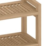 vidaXL Table d'appoint de salle de bain 45x30x45cm bois de teck solide