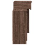 vidaXL Coiffeuse avec LED chêne marron 115x37x110 5 cm