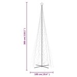 vidaXL Arbre de Noël cône 3000 LED Blanc froid 230x800 cm