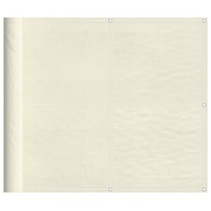 vidaXL Écran de balcon crème 90x1000 cm 100  polyester oxford