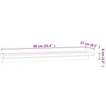 vidaXL Déversoir pour cascade avec LED RVB Inox 90 cm