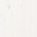 vidaXL Cadre de lit Blanc Bois massif 100x200 cm