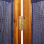 vidaXL Cloison de séparation 6 panneaux bleu foncé 420x180 cm