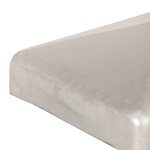 vidaXL Bouchons de poteau de clôture 6 Pièces Métal galvanisé 71x71 mm
