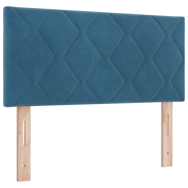 Tête de lit vidaXL Design Bloques Diamant Bleu Foncé 90 cm Velours