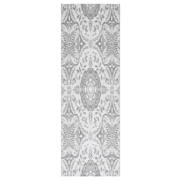 vidaXL Tapis d'extérieur Gris clair 80x250 cm PP