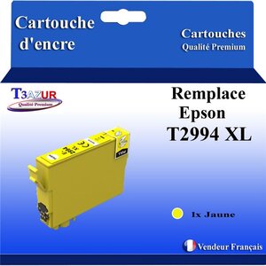 T3AZUR - Cartouches compatibles avec Epson T2994  T29XL (série Kiwi) - Jaune