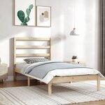 vidaXL Cadre de lit sans matelas 90x200 cm bois de pin massif