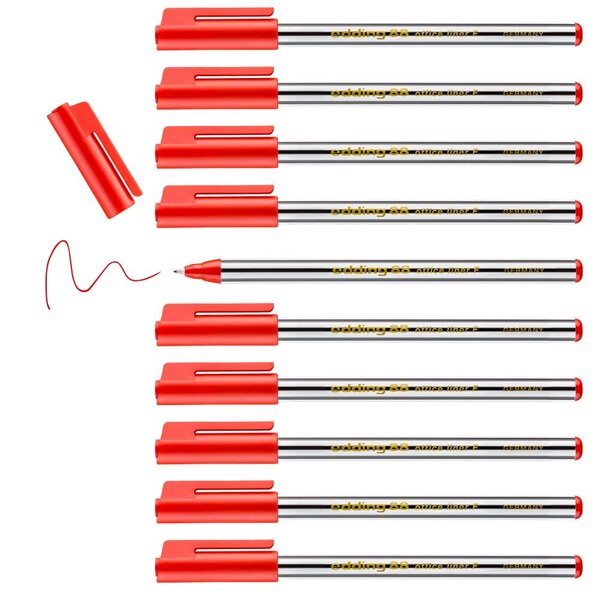 Feutre Fin 88 Office Liner Rouge 0 6 mm x 10 EDDING