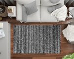 Tapis d'intérieur SELMA 80 x 150 cm - Noir