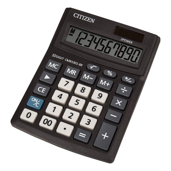 Calculatrice de table CMB 1001-BK,New Business Line semi noir CITIZEN
