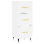 vidaXL Buffet blanc 34 5x34x90 cm bois d'ingénierie