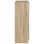 vidaXL Armoire à chaussures Chêne sonoma 59x35x100cm Bois d'ingénierie