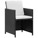 vidaXL Ensemble à manger d’extérieur 11 Pièces coussins résine tressée