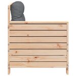 vidaXL Canapé de jardin accoudoir avec coussin bois massif de pin