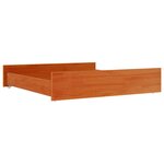 vidaXL Tiroirs de lit 2 Pièces cire marron bois de pin massif