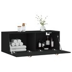 vidaXL Armoire murale noir 100x36 5x35 cm bois d'ingénierie
