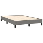 vidaXL Cadre de lit gris foncé 120x190 cm tissu